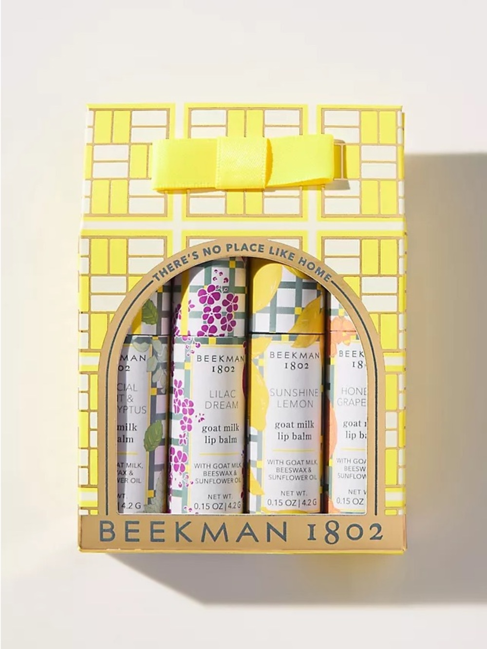 Beekman 1802 Goat 4-piece Lip Balm Set Gift Box PURE Goat Milk NIB